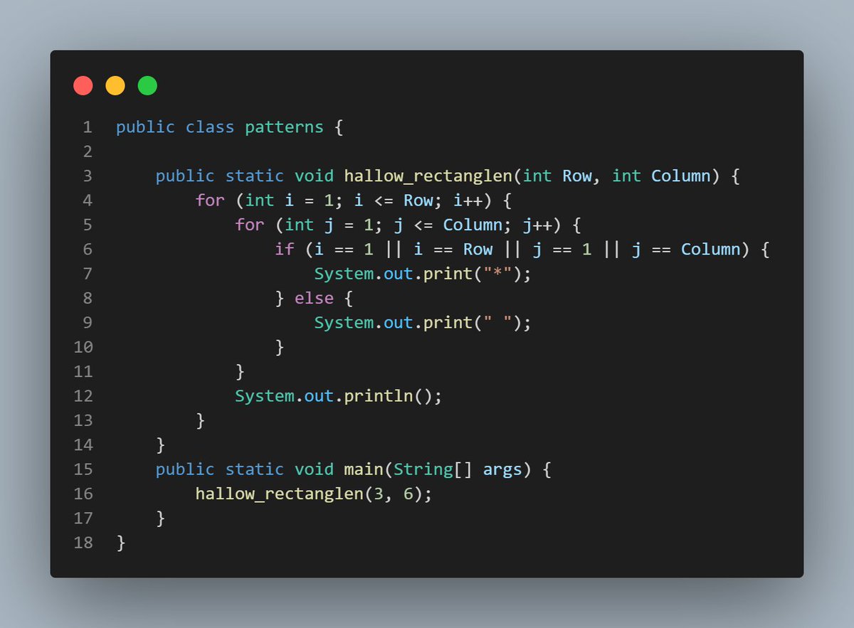 krishcasm's tweet image. #Java - "Successfully tackled some Java loop patterns today! Feeling accomplished and ready for more challenges ---- Practice pattern question 📷 Hollow rectangle Tringle 0-1 butterfly pattern #java #javaPatterns