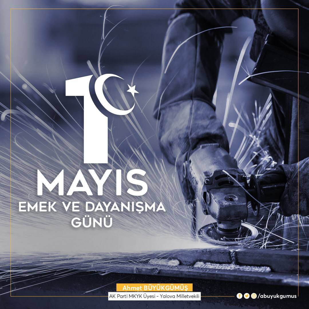 Aklı, bileği ve alın teriyle üreterek, ülkemizin kalkınması için çok büyük katkılar sunan tüm işçi ve emekçilerimizin 1 Mayıs Emek ve Dayanışma Günü’nü kutluyorum. #1Mayıs