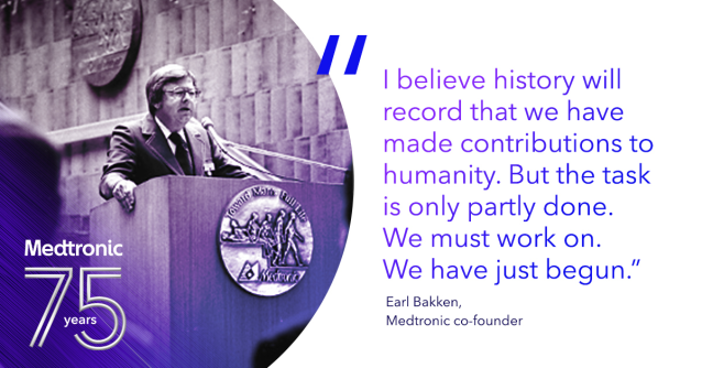 Medtronic 75th anniversary - image #MedtronicEmployee