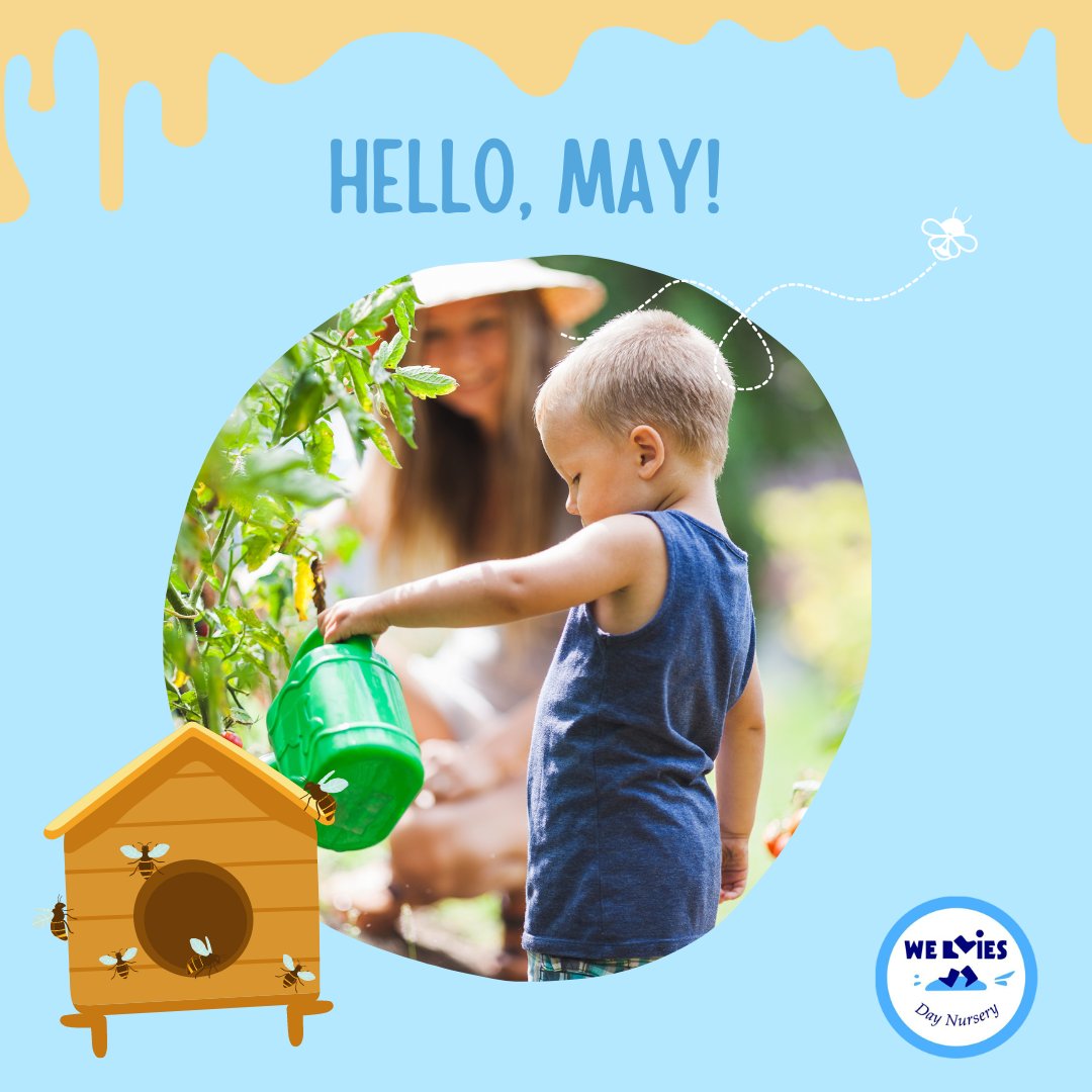 May is here! We're excited for hopefully a sunny May welcoming days like World Baking Day, World Bee Day and National Biscuit Day! Wishing all our little ones  with May birthdays a happy celebration 🎂🎈

#QualityChildcare  #TrustedChildcare #MiltonKeynes #OlneyChildcare #May
