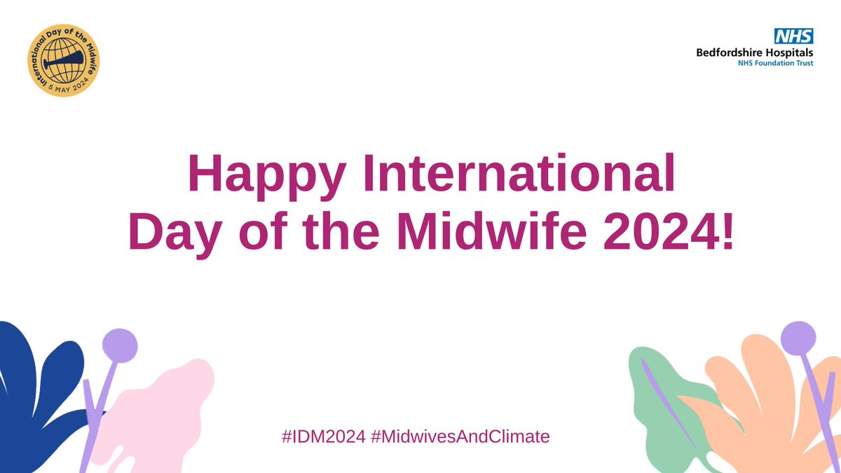 5 May is #IDM2024 and the theme this year is ‘Sustainable Midwifery: Caring for Tomorrow's World’.

We will be shining a light on some of our marvellous Midwives at the Trust, so please do join us in celebrating them!

#MidwivesAndClimate