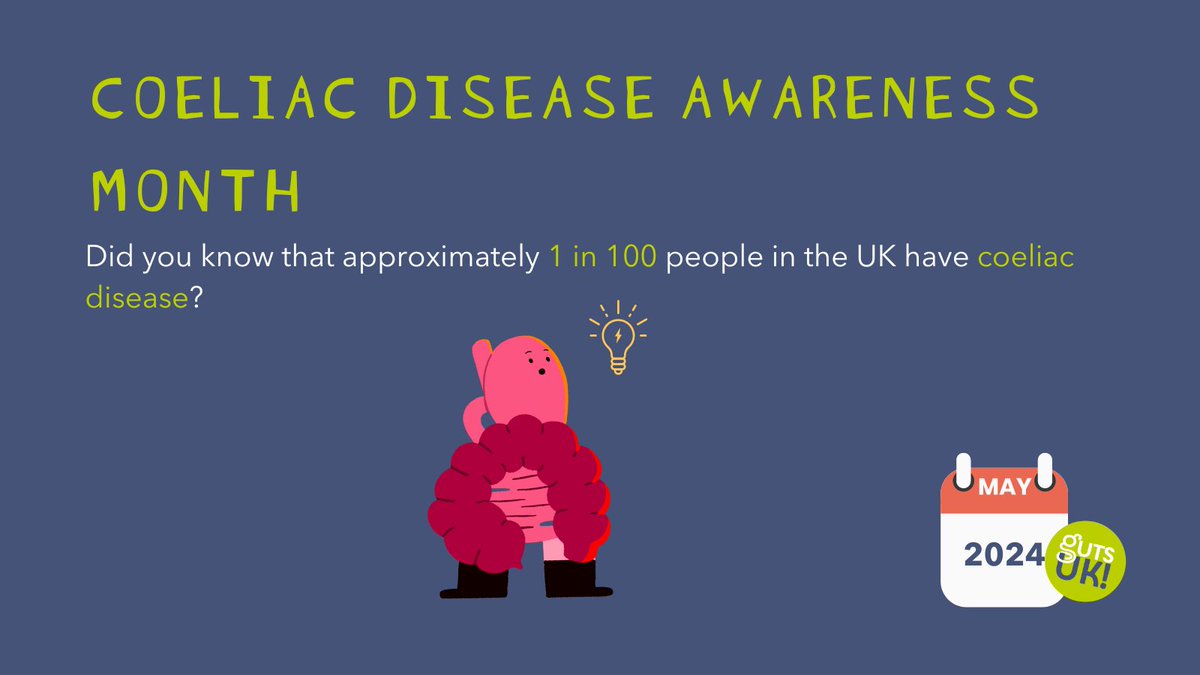 May sees Coeliac Disease Awareness Month 💚 Coeliac disease is an autoimmune condition (a condition in which the body’s immune system mistakes healthy tissues as foreign and attacks them). It is not an allergy or intolerance. (🧵1/5)