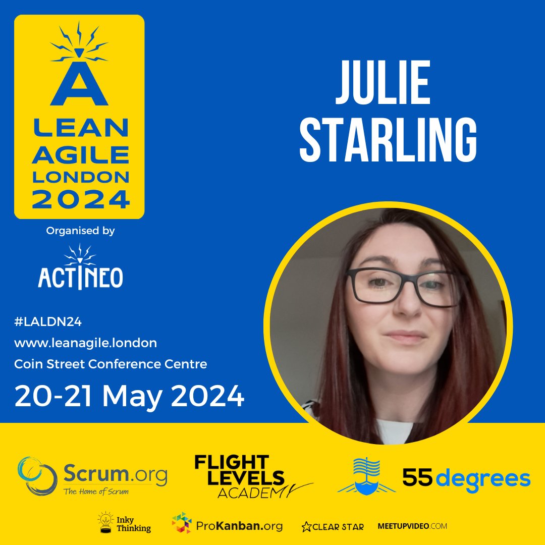 Lean Agile London (@leanagileglobal) on Twitter photo Meet Julie Starling at Lean Agile London on 20-21 May! Take the opportunity to join this community and enjoy two excellent days of learning. The conference is sold out! Join the waiting list in case we can add more capacity leanagile.london <a href="/_juliestarling/">Julie Starling</a> #LeanAgileLondon Meet Julie Starling at Lean Agile London on 20-21 May! Take the opportunity to join this community and enjoy two excellent days of learning. The conference is sold out! Join the waiting list in case we can add more capacity leanagile.london <a href="/_juliestarling/">Julie Starling</a> #LeanAgileLondon