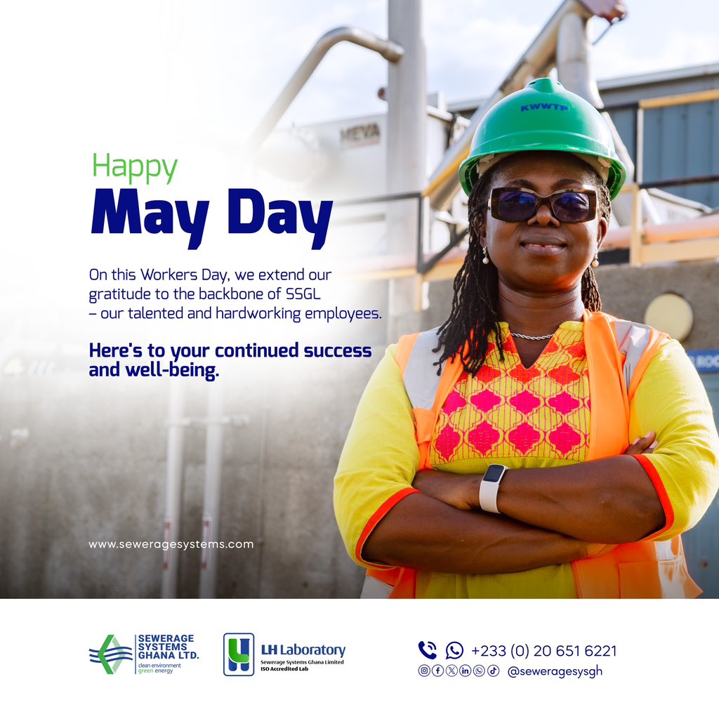 Happy May Day 👷👷🏽‍♀️🛠️ On this Workers Day, we extend our gratitude to the backbone of SSGL – our talented and hardworking employees. Here’s to your continued success and well-being. 🌟 #WorkersDay #MayDay #SSGL #Jospong