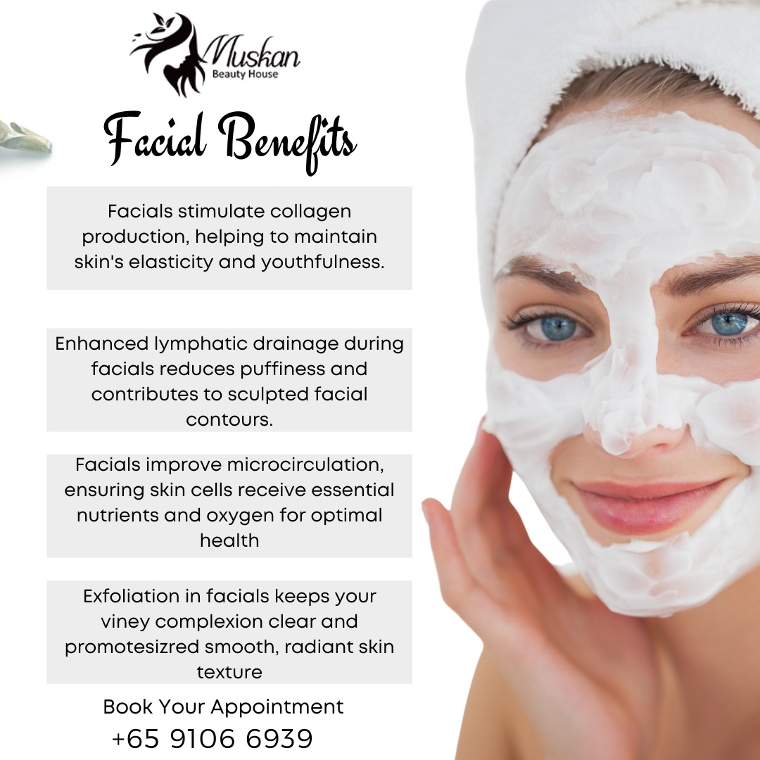 Muskan Beauty House welcomes you to discover the amazing perks of our facials!

Contact Us:
Shabnam - +65 9106 6939
muskanbeautyhouse.com
#MuskanBeautyHouse #FacialMagic #RadiantGlow #YouthfulRevival #SkinPerfection #BeautyEssentials #reducepuffiness #healthyskin #smoothskin