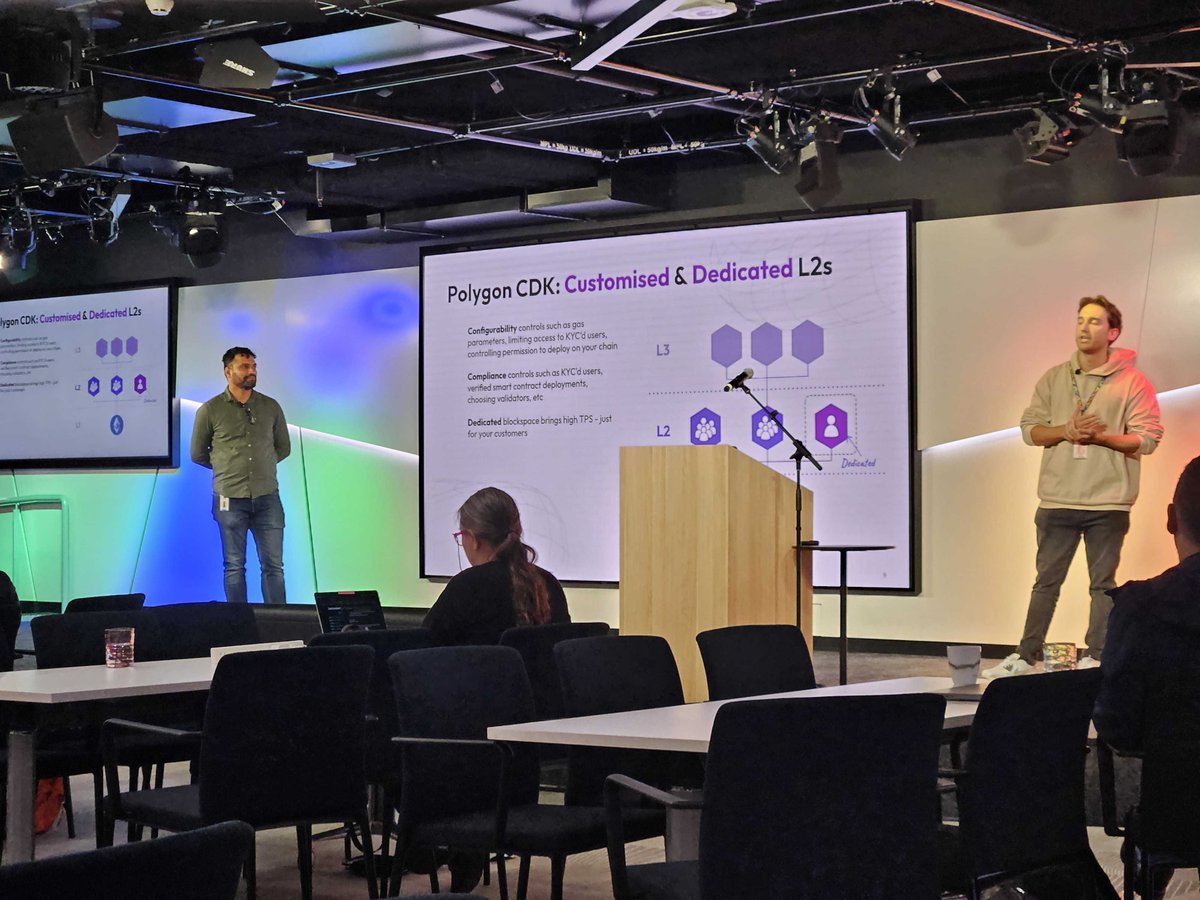 Scaling @0xPolygon zkEVM with @googlecloud Great presentation by @jarrodWattsDev (Dev Rels at Polygon Labs) and Kunal Limaye (web3 Customer engineer at Google Cloud) !