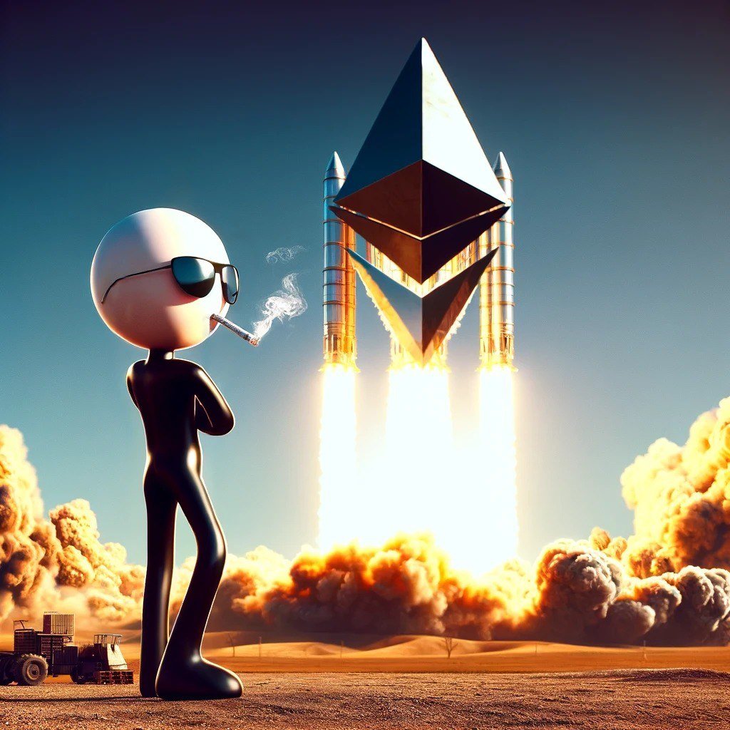 $mfers waiting for <a href="/ethereum/">Ethereum</a> to take off to the moon 😎🚬🌙