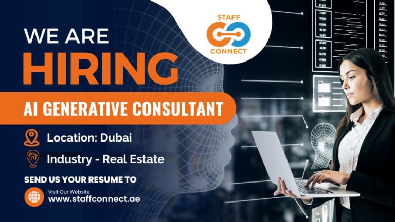 We Are Hiring For  AI Generative Consultant

Apply Here:- staffconnect.ae/job/ai-generat…

#staffconnectuae #aigenerativeconsultant #aiconsulting #generativeai #dataanalytics #cognitivetechnologies #artificialintelligence #innovation #businesssolutions #techconsulting #dubai #uae