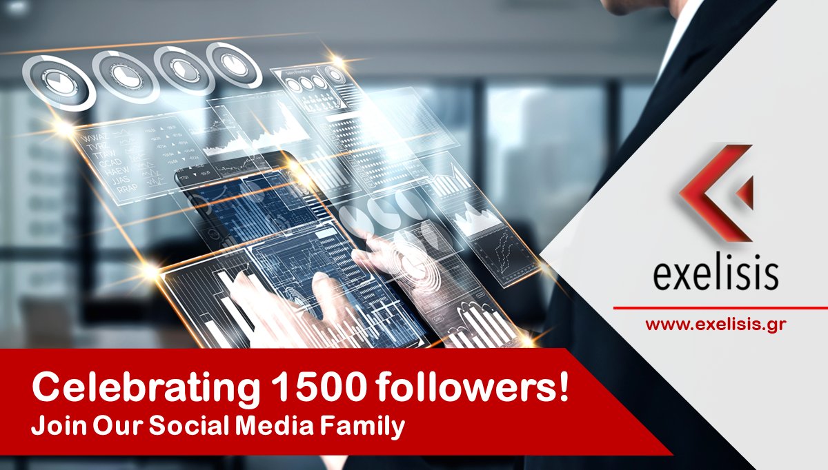 🎉We've hit 1500 #followers on all our social media platforms! 🚀Join our dynamic #community whether you need #consulting or managing services, seeking for engaging content, take a look at our #services: exelisis.gr/about-exelisis/. Thank you for being part of our journey! #EXELISIS
