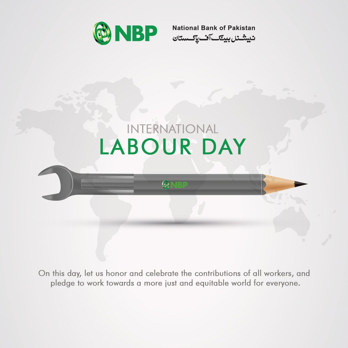 On this day, let us honor and celebrate the contributions of all workers and pledge to work towards a more just and equitable world for everyone. #NBP #NationalBankofPakistan #TheNationsBank #LabourDay #1stMay