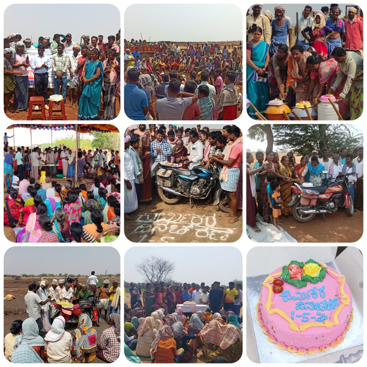 HBHalliVJN's tweet photo. ವಿಜಯನಗರ ಜಿಲ್ಲೆ ಹಗರಿಬೊಮ್ಮನಹಳ್ಳಿ ತಾಲೂಕಿನ ಗ್ರಾಮ ಪಂಚಾಯತಿಗಳಲ್ಲಿ ಈ ದಿನ ವಿಶ್ವ ಕಾರ್ಮಿಕ ದಿನಾಚರಣೆಯನ್ನು ಮಹಾತ್ಮ ಗಾಂಧಿ ನರೇಗಾ ಕಾರ್ಮಿಕರೊಂದಿಗೆ ಆಚರಿಸಲಾಯಿತು. https://t.co/YlrdWk1Lte