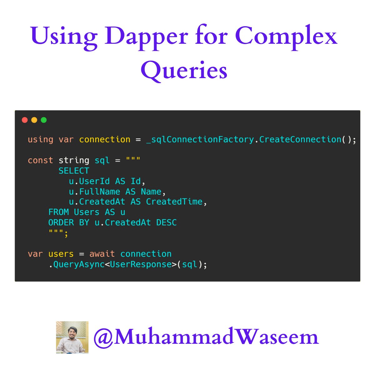 How to use Dapper for complex queries? Dapper is an open-source high-performance ORM (Object Relational Mapping) library with 330M+ downloads on the Nuget Package Store. Using it we can execute raw SQL queries and execute the stored procedures as well. Like every library it…