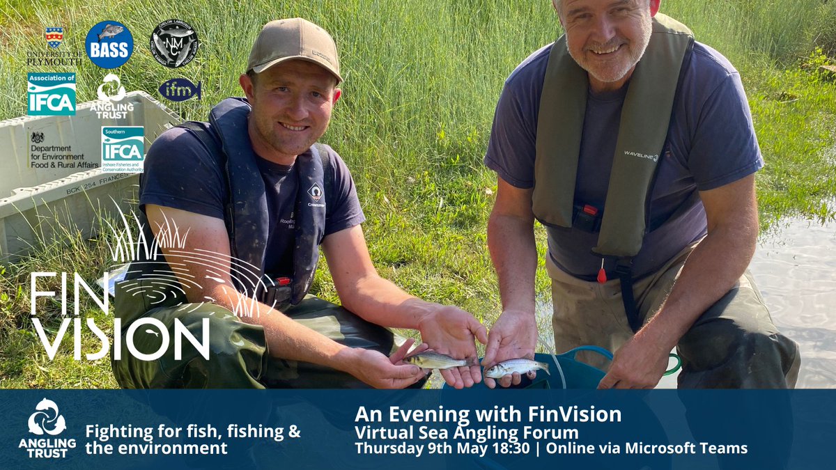 Join us for an evening with FinVision - an exciting collaboration between scientists, recreational anglers, and fisheries managers that is going beneath the water's surface to uncover the habitat preferences of juvenile fish. Sign up: events.teams.microsoft.com/event/3fb26b5c…