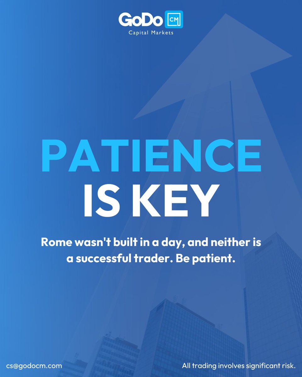 Rome wasn't built in a day, and neither is a successful trader. Be patient.

#tradingmindset #growthmidset #patienceisthekey #bepatient #godo #motivations