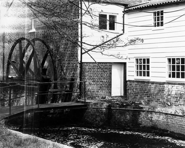 Wednesday Archive Day. This is a picture of the rear of the east snuff mill at Morden Hall Park. Taken from the west bank of the mill run. It shows the bridge that the workers would have used to get between each mill. The east mill is the older of the mills which closed in 1922.