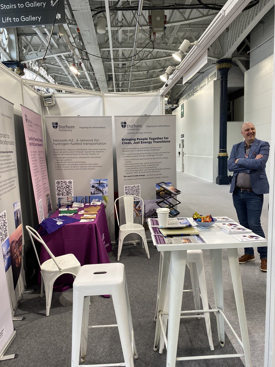 All ready for Day 2 of the @_InnovationZero Conference at Olympia. Come and see us at Stand H10, here to talk energy, health innovation and a just transition @epsrc #cleanmaritime #decarbonisation #energyresearch #netzeroresearch