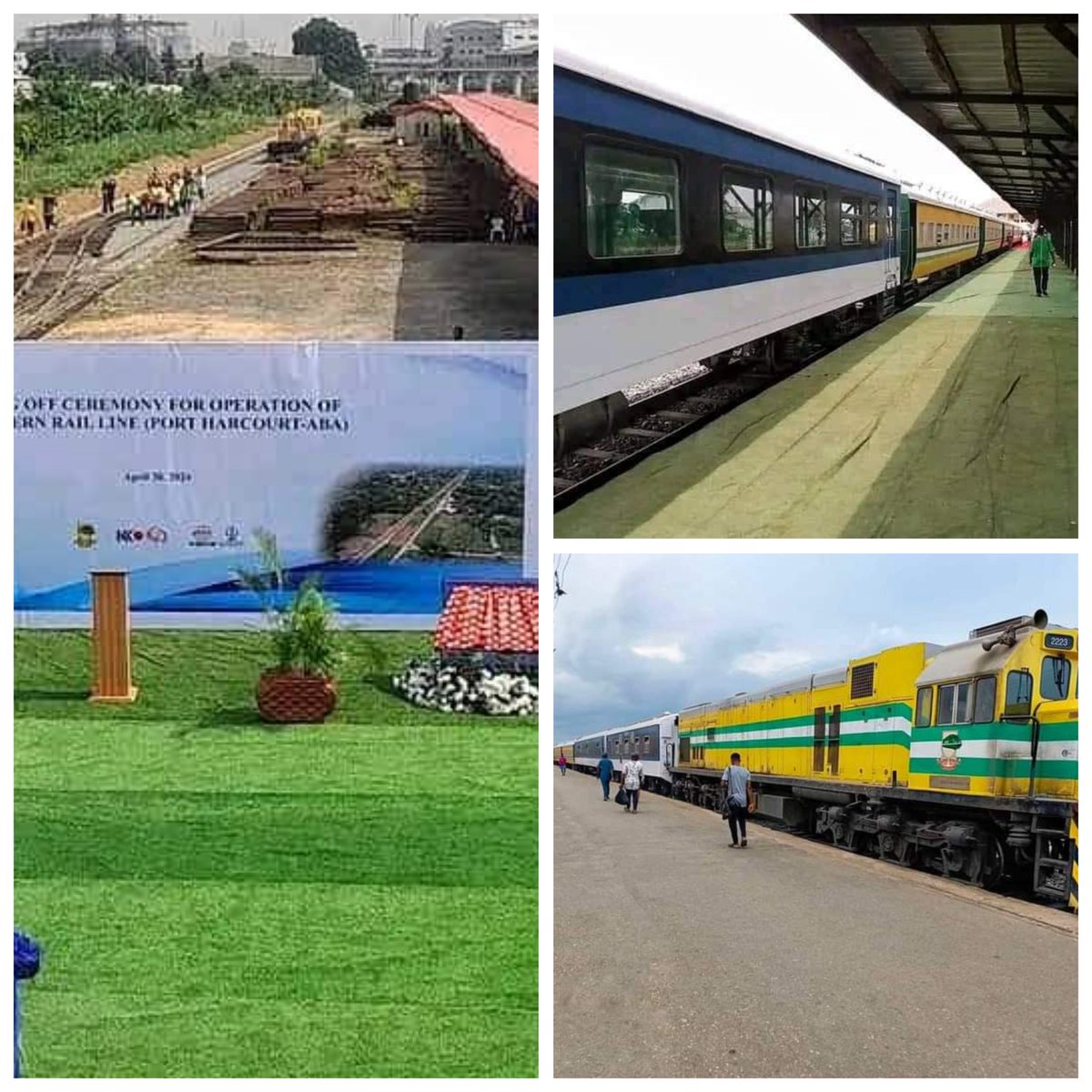 Federal Government has flagged off the 62km Port Harcourt - Aba train service

 Sen. Said Alkali, said his Ministry was in discussions with an investor on retrofitting locomotives from diesel to CNG to further bring down the cost of transportation.