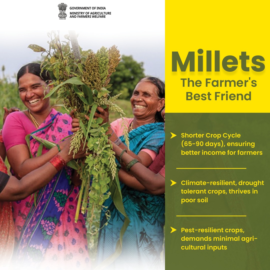 Millets: Harvesting hope and a better tomorrow

#IYM2023 #ShreeAnna #Farmers #millets