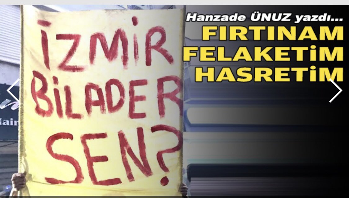 Hanzade ÜNUZ yazdı…
“FIRTINAM FELAKETİM HASRETİM”
egedesonsoz.com/yazar/Firtinam…