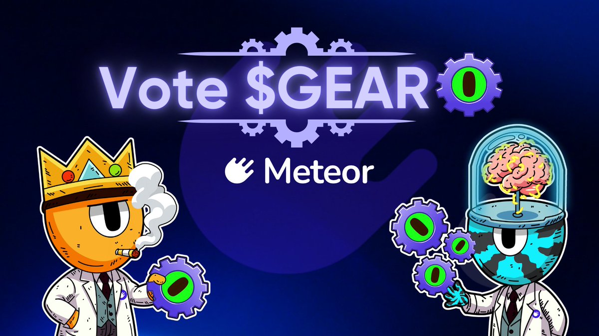 📢 $GEAR joins @finance_ref's MemeSeason 2.0! 10 EARLY voters to win 1000 $GEAR ☄️ How to enter: - Connect your wallet wallet.meteorwallet.app - Stake $REF for xREF app.ref.finance/xref - Vote for $GEAR with xREF app.ref.finance/meme 👇 Comment with screenshot of vote