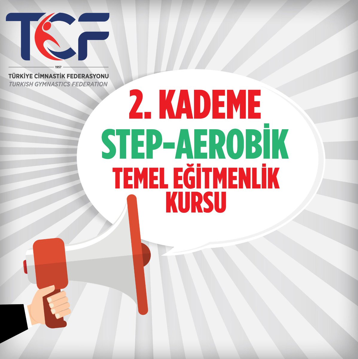 📢 1. Kademe Step Aerobik Yardımcı Eğitmenlik Kursu / 2. Kademe Step Aerobik Temel Eğitmenlik Kursu 🗓️ 14-19 Mayıs 2024 📍 İstanbul 🔔 Son başvuru 7 Mayıs 2024