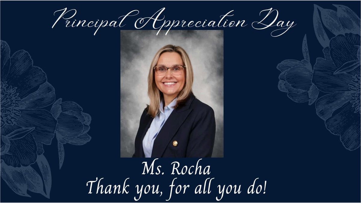 Grateful shoutout to our amazing principal, Ms. Rocha, for her unwavering dedication to our school community! Your tireless efforts and dedication often go unseen, but they make all the difference. We appreciate you! Thank you for all you do! 🙌 #bleedblue #wearenewsome