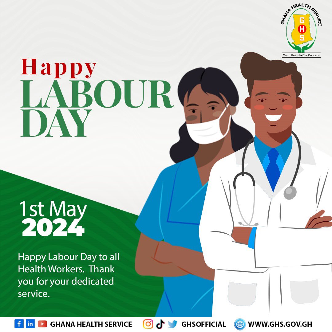 Happy Labour Day to all Health Workers. Thank you for your dedicated service.