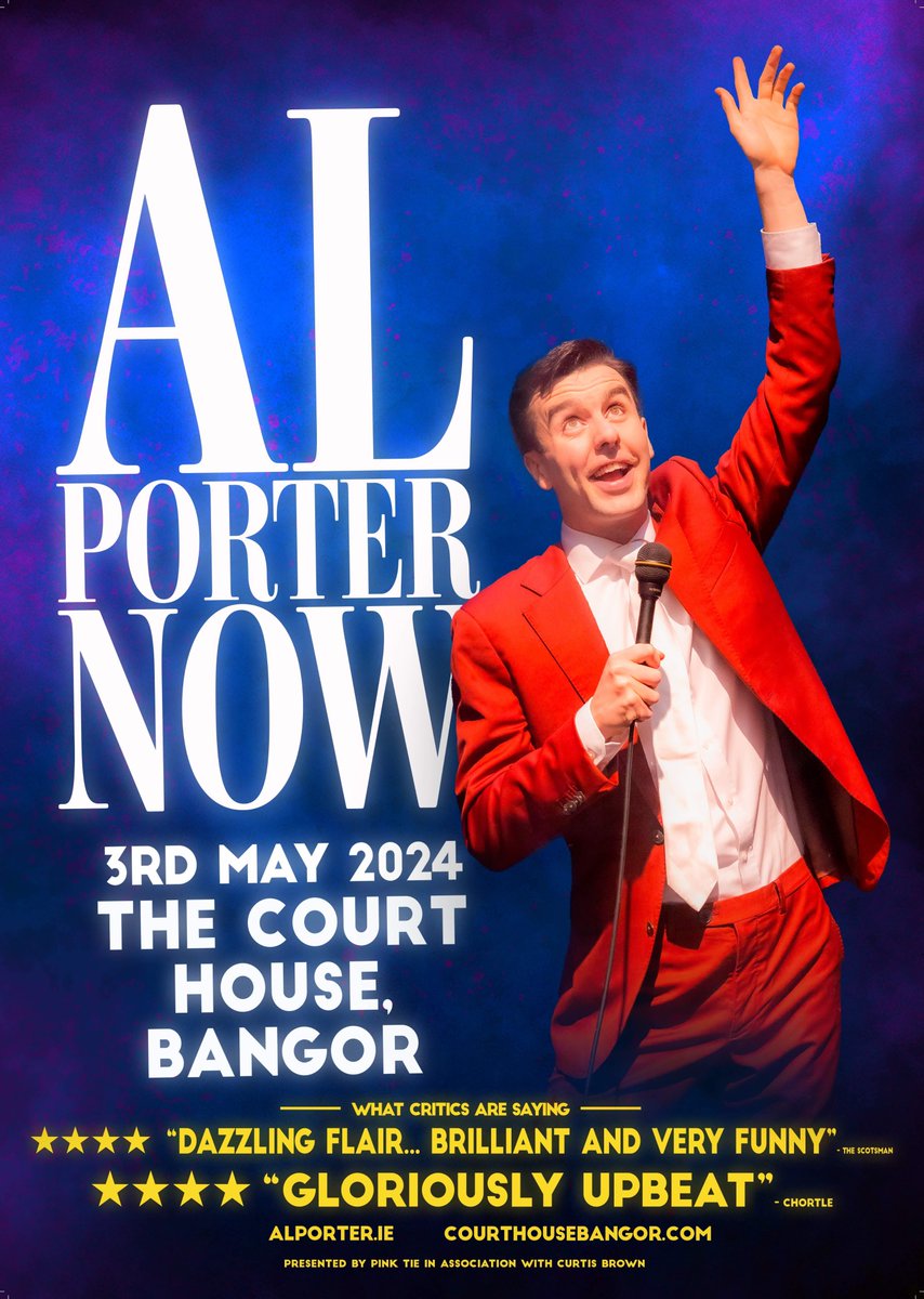 𝐖𝐈𝐍 𝐓𝐈𝐂𝐊𝐄𝐓𝐒 💥 We've got a pair of tickets to give away for Al Porter at The Court House, Bangor this Friday! Sign up for a chance to win➡️bit.ly/AlPorterSignUp 🤞🏼 Best of luck 🎫 Remaining available via: bit.ly/3y0c91B
