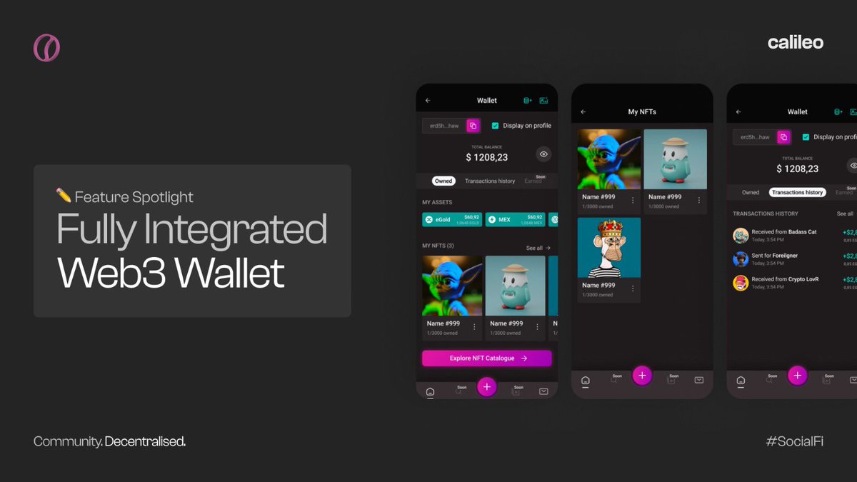 Are you looking for the social experience that has it all? Calileo are fully integrated with @xPortal and other @MultiversX wallets offering creators the opportunity for direct monetisation, true content ownership and to seamlessly connect with their communities. Calileo is…