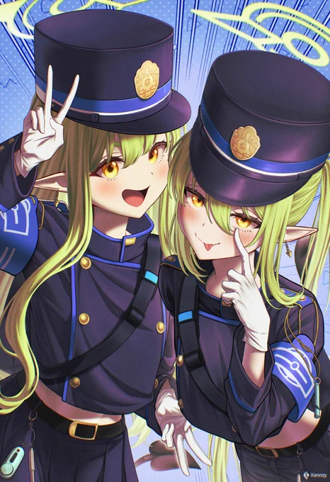 FANART "Hey, hey Sensei! Wanna ride the train with us?" Tachibana Nozomi | 橘ノゾミ Tachibana Hikari | 橘ヒカリ Blue Archive (ブルアカ) #BlueArchive #ブルアカ #블루아카
