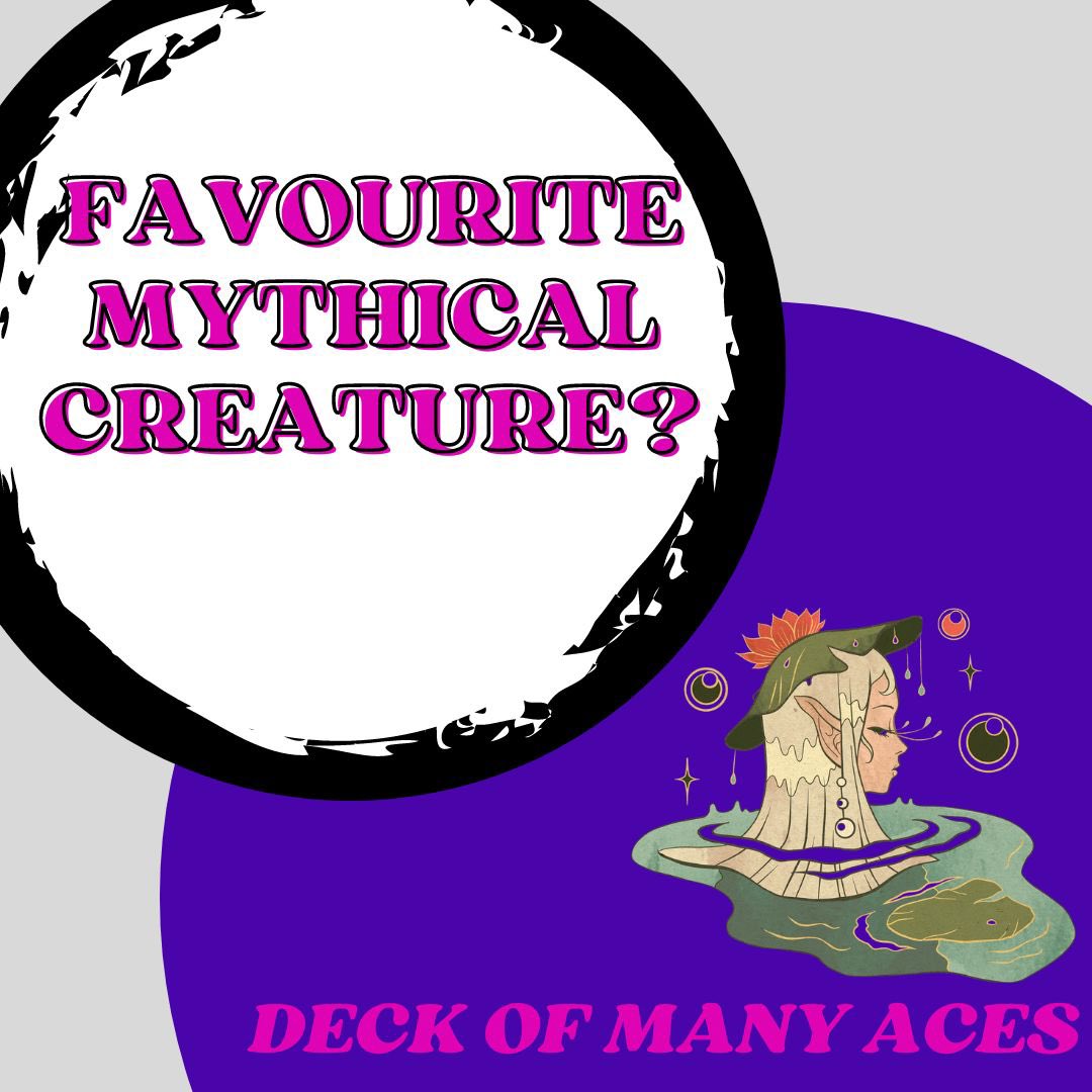 Our PCs have come face to face with… a leshy! 🌱 

What’s your favourite mythical creature? 👀

#ttrpgpodcast #deckofmanyaces #dndpodcast