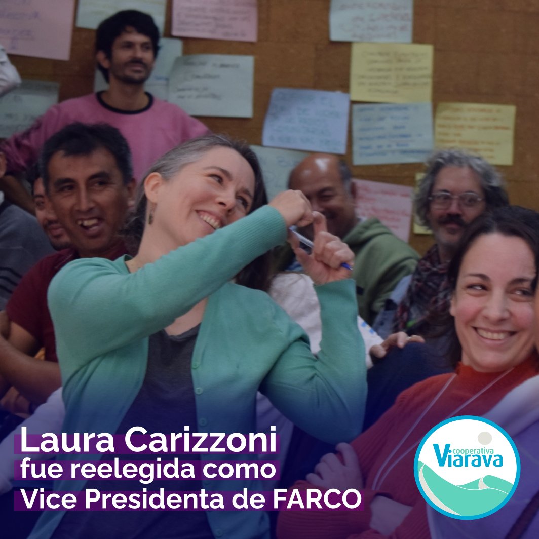 viarava's tweet photo. Con alegría desde Viarava les contamos que nuestra compañera Laura fue reelegida para el cargo de vice presidenta del Foro Argentino de Radios Comunitarias.

En nuestra cooperativa fuimos testigos de todo lo que trabajó para Farco. ¡Y ese amor también nos alimenta! https://t.co/DTsQs3RD1v