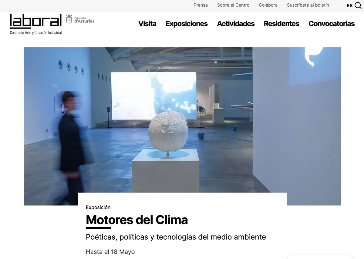 LABoral's tweet image. ¡ Estrenamos nueva web ! 🙌🏼📲

Ya puedes navegar por la nueva página web, que ofrece una experiencia visual panorámica de los contenidos de LABoral Centro de Arte y Creación Industrial a través de una propuesta innovadora y tecnológicamente actual.

📎 laboralcentrodearte.org