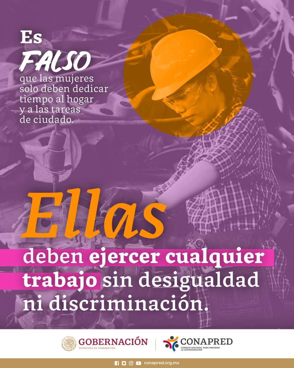 Para reflexionar sobre los retos y necesidades que enfrentan las mujeres, afrontemos la discriminación de género en los espacios laborales. #NadieAtrásNadieAfuera