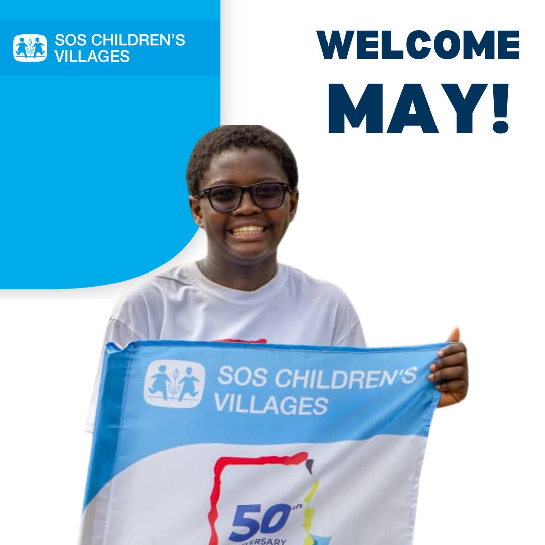 Happy New Month, dear fam!
May this month bring you joy, blessings, and endless opportunities to spread love and kindness.
Cheers to a month filled with hope, laughter, and meaningful connections! 

#NewMonth 
#May 
#WeSOSChildrensVillages 
#nochildalone
