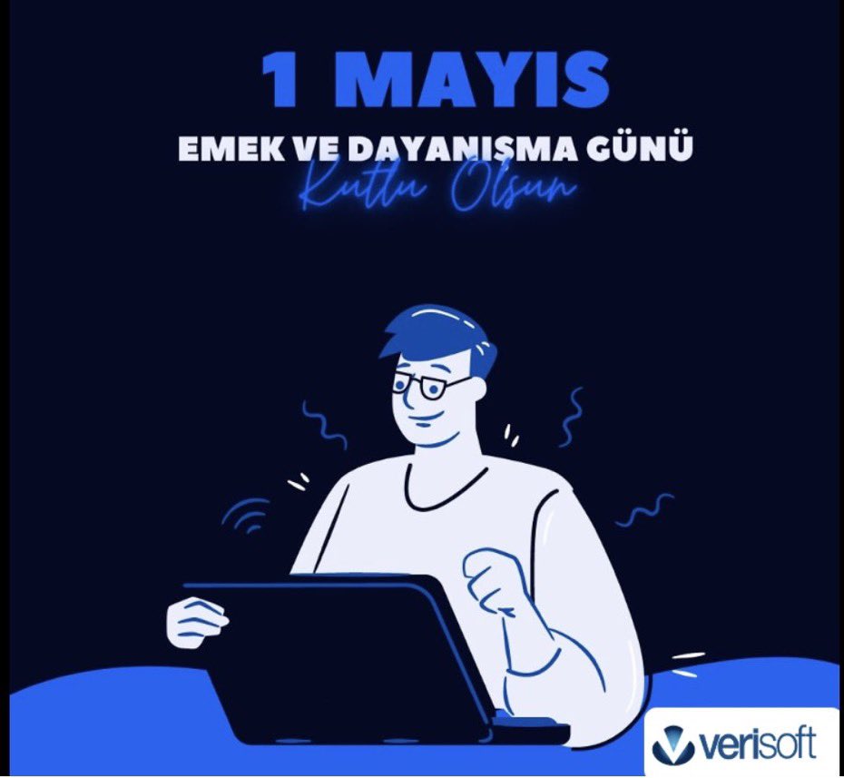 verisoft's tweet photo. Yaşasın 1Mayıs! 
Emek ve Dayanışma Günü kutlu olsun 💪🏻
#1mayıs #InternationalWorkersDay https://t.co/XQ7ShRCajE
