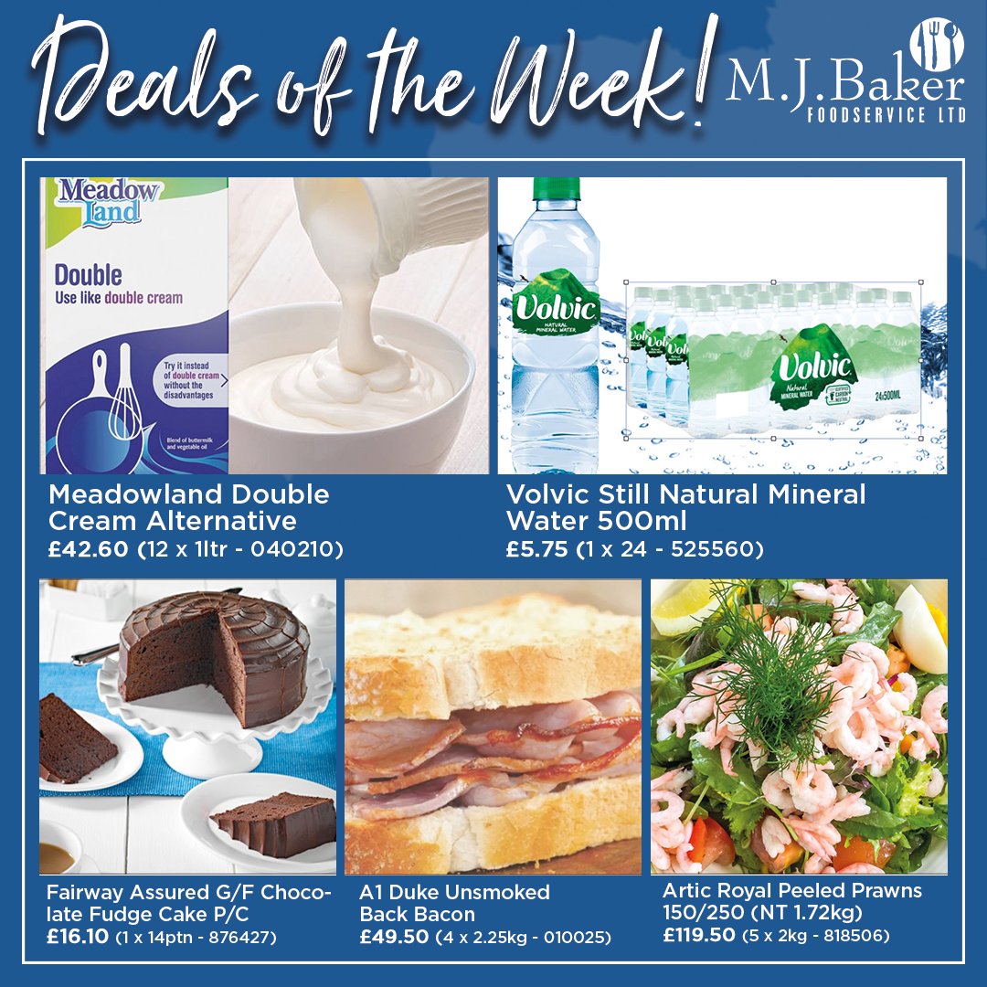 DEALS OF THE WEEK – Our daily deals are now available all week long! See what we have on offer this week!

Order today via our website or telesales 💻 ☎️

#foodservice #catering #hospitality #newtonabbot