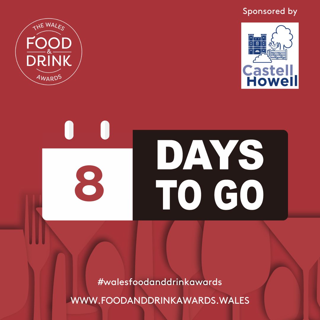 NOT LONG TO GO! We are just over a week to go until awards night! We are looking forward to the third Wales Food and Drink Awards and hope you are too 🍾👏🏴󠁧󠁢󠁷󠁬󠁳󠁿 #WalesFoodandDrinkAwards #foodproducers #drinksproducers #Awards #Cymru #Wales