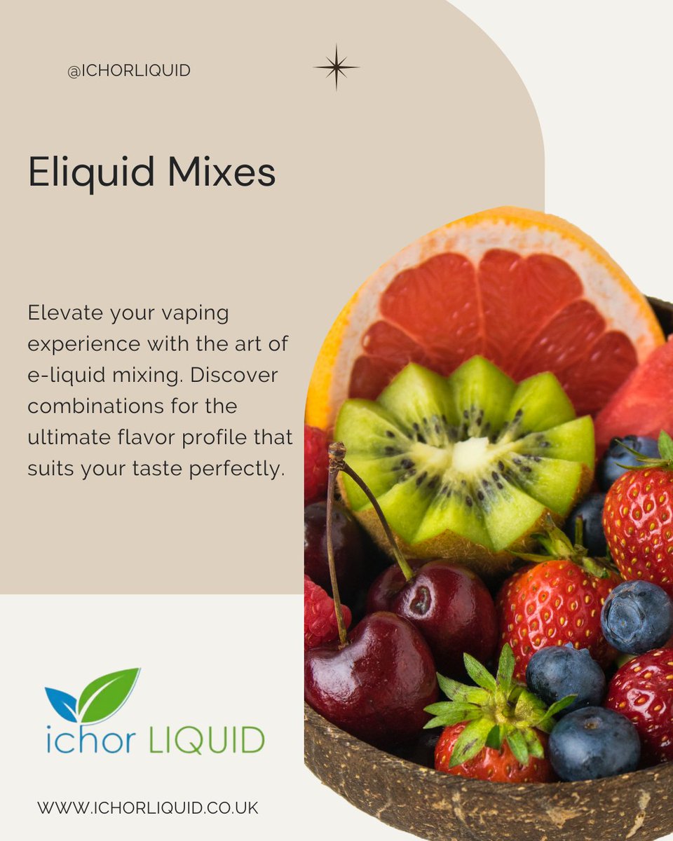 Create your ultimate flavor profile with our e-liquid mixing guide. The possibilities are endless. i.mtr.cool/qjmexldvlp #EliquidMixing #IOMVaping
