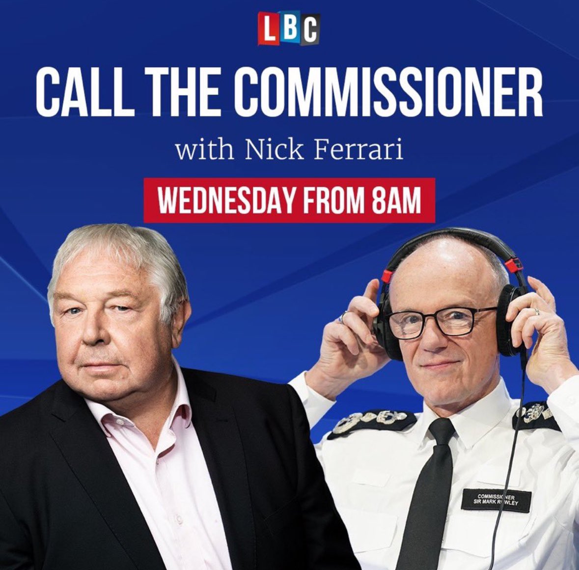 Fraser_Knight's tweet photo. Met Police Commissioner Sir Mark Rowley is on @LBC with Nick Ferrari now.

📞 0345 6060 973
📱 84850
🔊 https://t.co/T24APymh7n

@NickFerrariLBC https://t.co/6NzjTxkMJJ