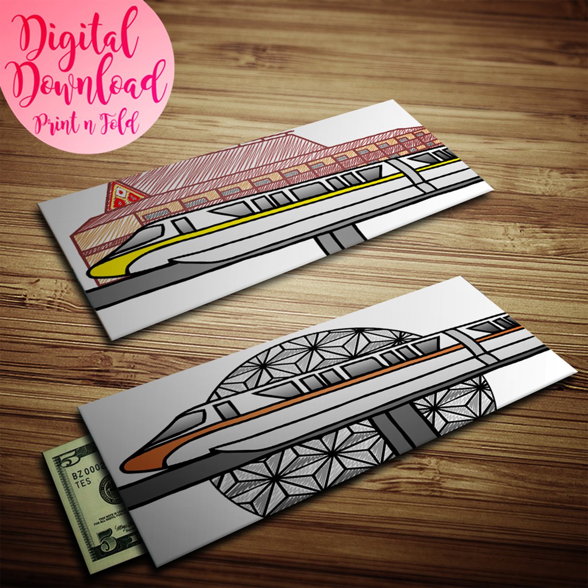 On a monorail journey?  

etsy.me/3EZy8Gg 

#vacation #tipping #tipenvelopes #cashenvelopes #travel #printathome #DIY #housekeeping #sale