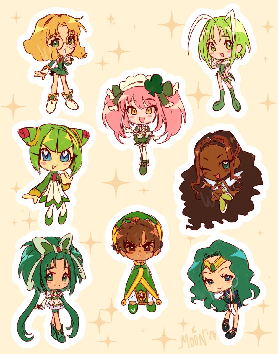 green magical girls(?)