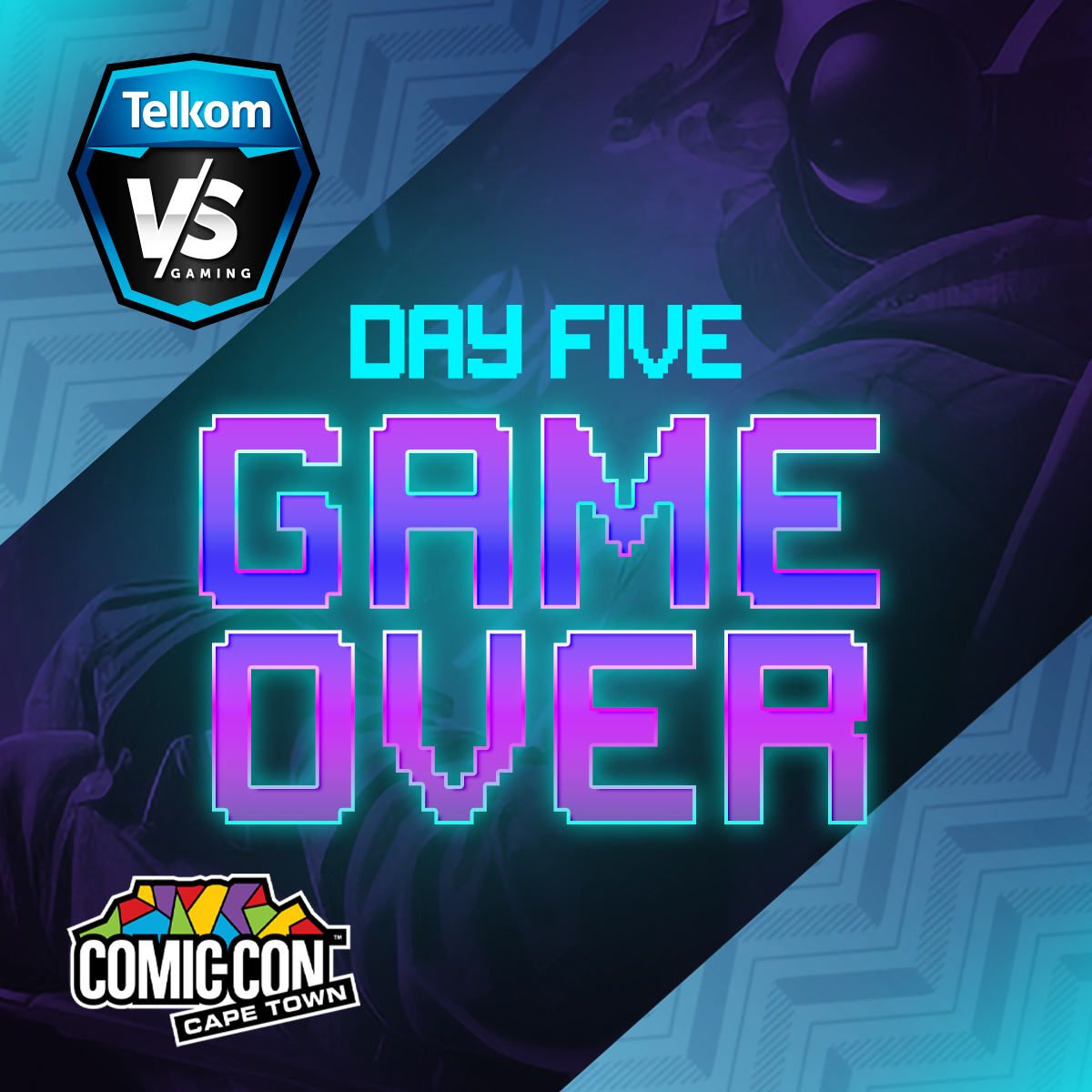 Let's take it to the top! 👾🎮 It’s Day 5 at the Telkom VS Gaming stand. We can’t wait to see you for the final day at Comic Con Cape Town 2024. We’re ending this one on a high score. 🏆 #TelkomVSGaming #AreYouGame