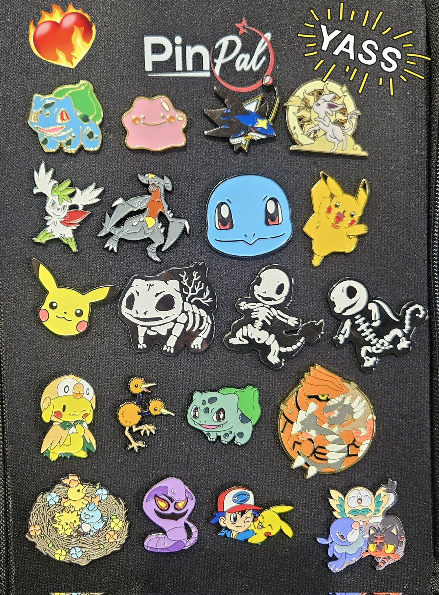 Pokémon pin appreciation post!
There are some very cool ones on this PinPal Binder page. Do you have a fav?

#PokemonPins #PokemonCommunity #PokemonCollection #PokemonCollection #PinCollector #PinStorage #EnamelPins #PinCollection