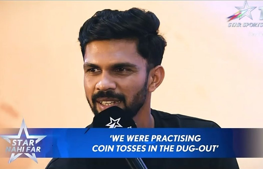 Ruturaj Gaikwad 🗣️ 'Dhoni bhai told 'You can't control the toss but you have to win it so practice it since then we were practicing coin tosses in the dug-out'