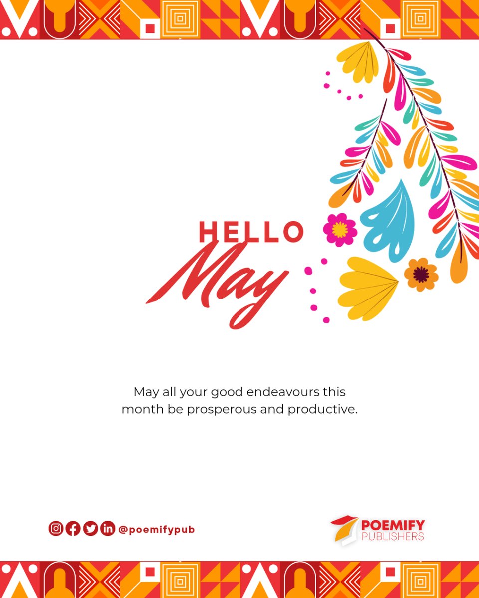 Welcome to May!

Don't miss that call for submission and paid writing opportunity this year. Follow the Poemify Publishers channel on WhatsApp.

Get started here ⬇️
bit.ly/PoemifyOnWhats…

#poemifypublishers #callforsubmissions #writingcommunity