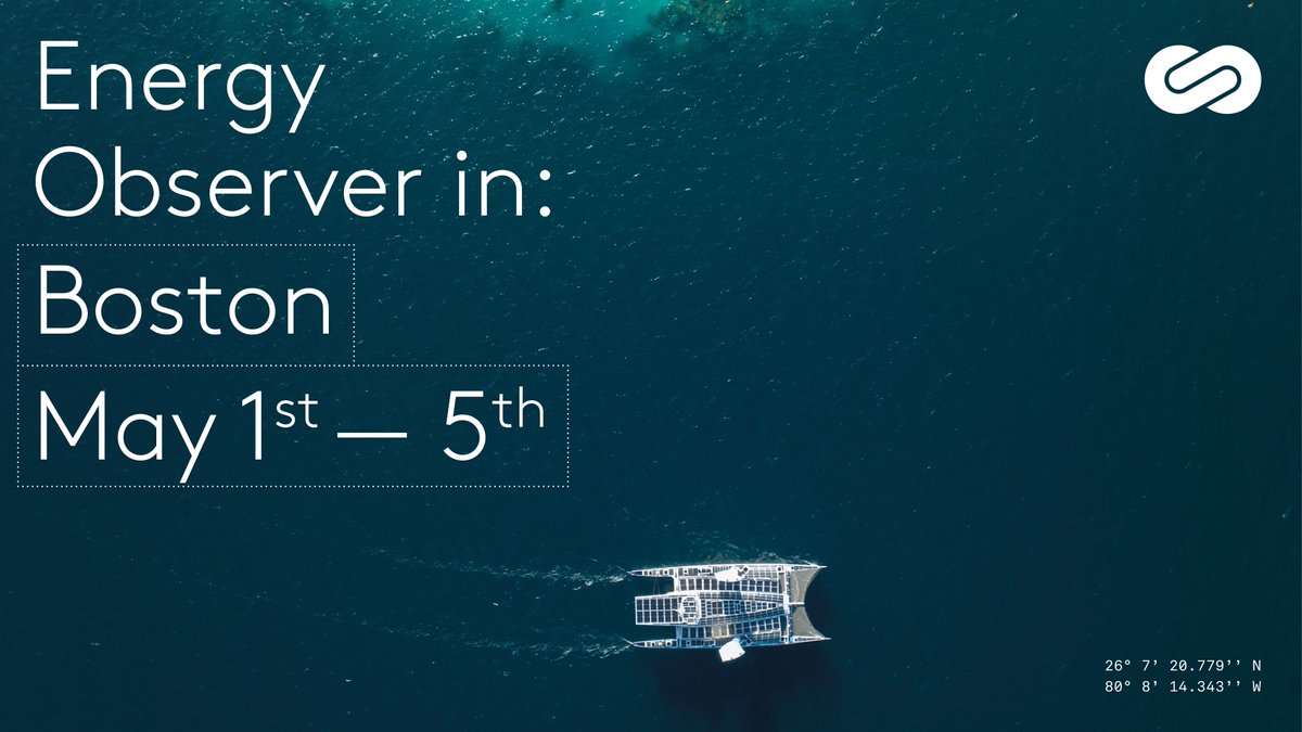 energy_observer's tweet photo. Energy Observer est arrivé à Boston, dans le Massachusetts, 89ème étape autour du monde et dernier stop de notre tournée américaine. Notre escale se tiendra du 1er au 5 mai 2024 en plein centre de #Boston !
#energyobserver #exploringpositiveenergies https://t.co/axu5DVPA8p