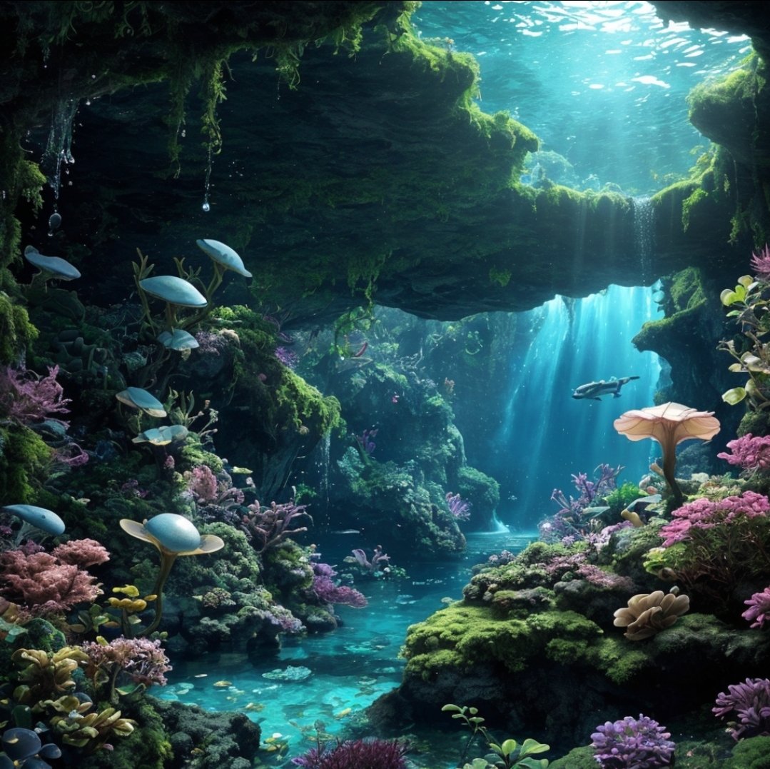 overgrwngarden's tweet photo. #AIArt #invisibleresidents #underwater #hiddencivilizations #otherworlds https://t.co/FCq6llX8bJ