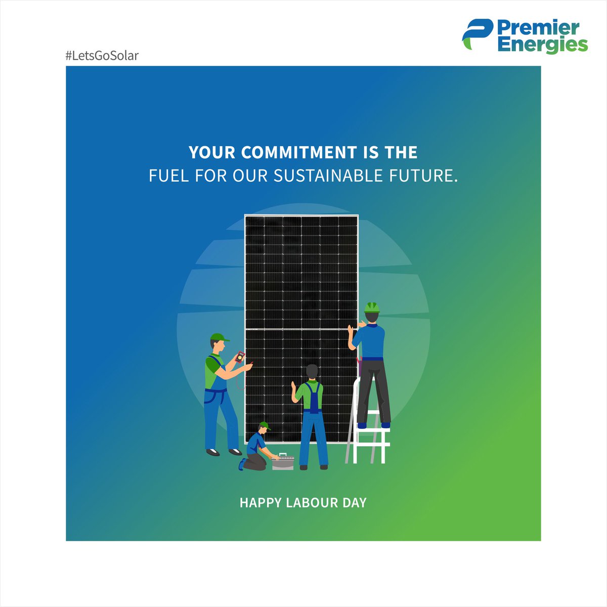 Here’s celebrating the hard work and dedication of every individual who contributes towards our collective dream of a brighter, more sustainable future! Thank you for your hard work.

#SolarPower #LaborDay #HappyLaborDay #1stMay #PremierEnergies #SolarModules  #LetsGoSolar