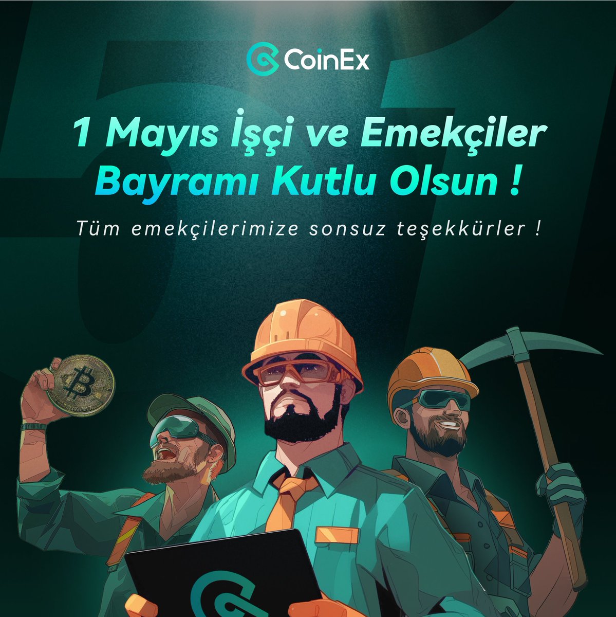 Bugün, her gün sıkı çalışan ve hayata değer katan emekçilerin yüksek ruhlarını takdir ettiğimiz gün. Tüm emekçilerimize sonsuz teşekkürler ! 💓 #1MAYIS İşçi ve Emekçiler Bayramı Kutlu Olsun !